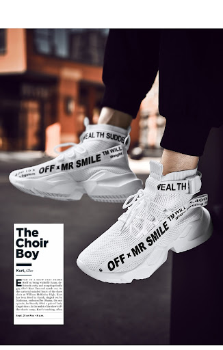 Title 16, Shock-absorbing mesh breathable running shoes, ...
