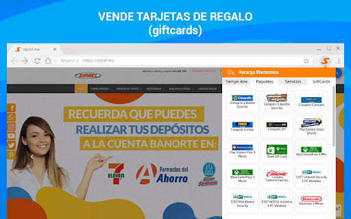 siprel.mx - Recargas Electronicas y Servicios