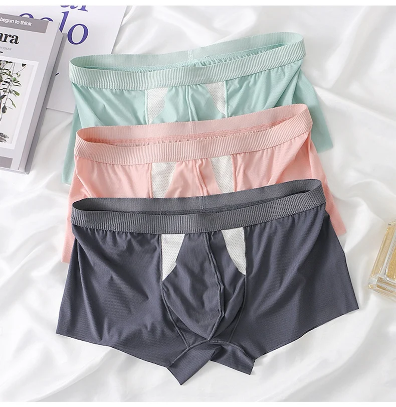 Title 9, Ice Silk Underwear with Double-Layer Hole Pouch...