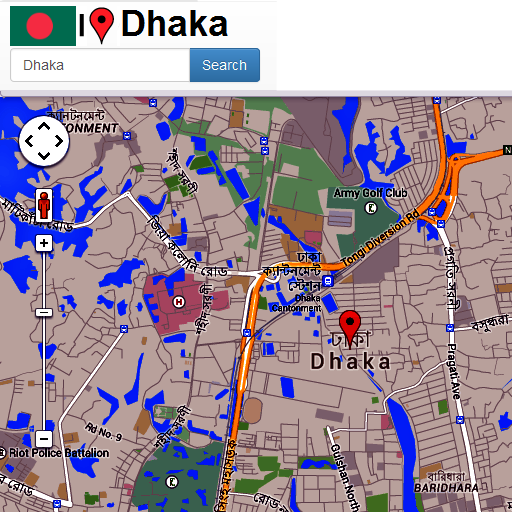 Dhaka Mapa