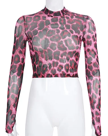 Nieuwe Sexy Leopard Print Slim Bott - 1