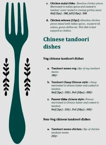 Chinese Tandoor By Momo Hut menu 