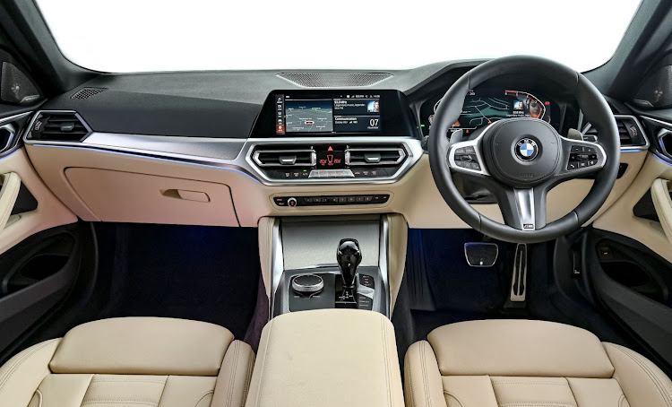 The 4 Series' interior is well-built and typically driver focused.