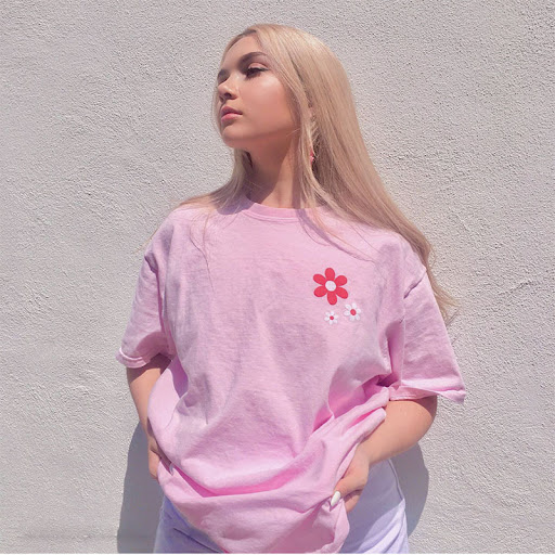 Title 2, Womens Fashion Monogram Floral T-shirt, person...
