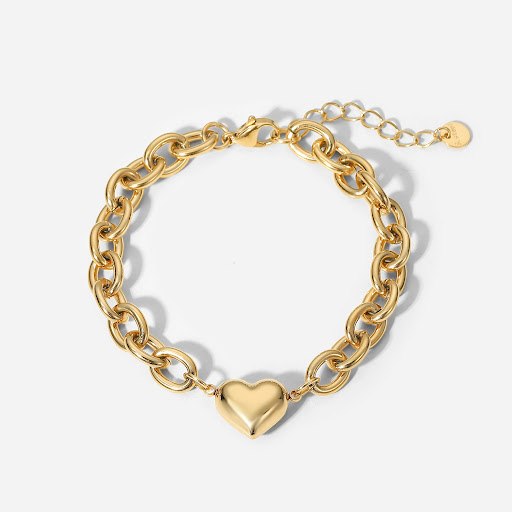 Title 3, O-shaped Chain Love Titanium Steel Bracelet. Ex...