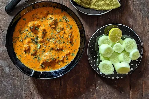 Butter Chicken With Steamed Rice Bowl