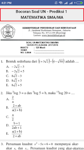 Ruang Belajar Siswa Kelas 8 Soal Unbk Mtk