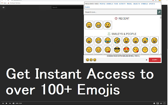 Emoji Keyboard for Google Chrome™ chrome extension