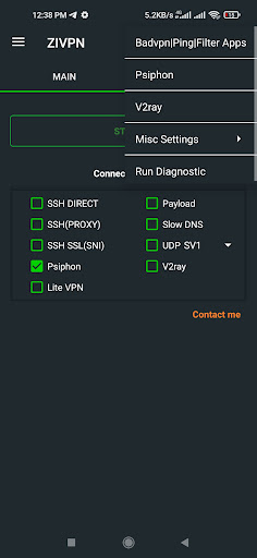 Screenshot ZIVPN Tunnel (SSH/DNS/UDP) VPN