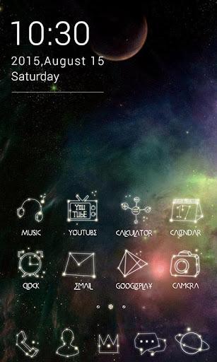 Starry Night GO LauncherTheme