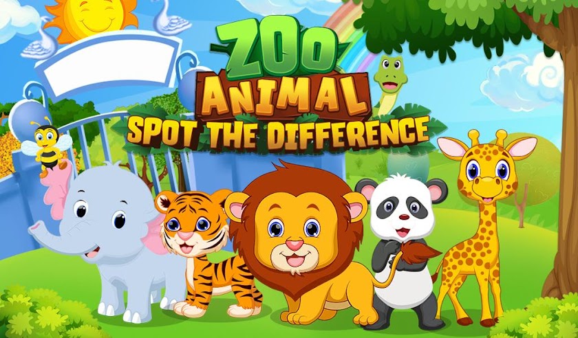 Zoo Animal Spot The Difference Screen 1