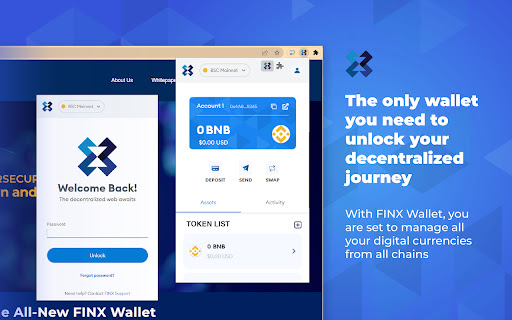 The only wallet you need unlock your decentralized journey Wallet, manage digital currencies All-New Wallet 