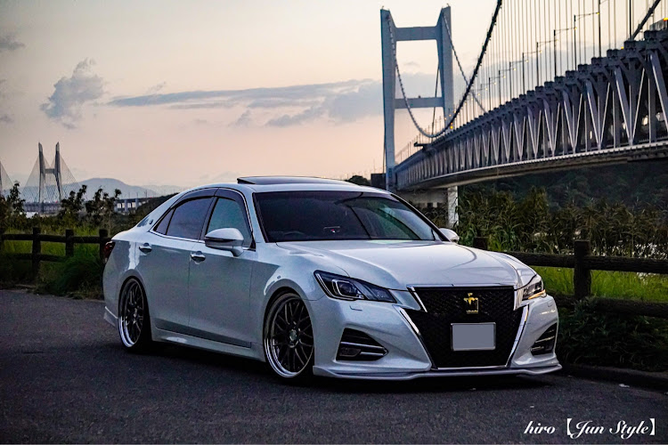 クラウンアスリートのJun Style・『KAZUアングル普及委員会』・瀬戸大橋コラボ・夕焼けに関するカスタム事例の投稿画像1枚目