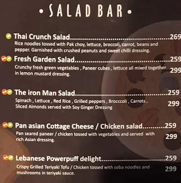 TGIH - Thank God It's Healthy menu 