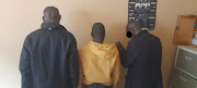 Three of the 12 suspects who were intercepted on their way to Benoni where they allegedly planning to commit a business robbery on Monday. 
