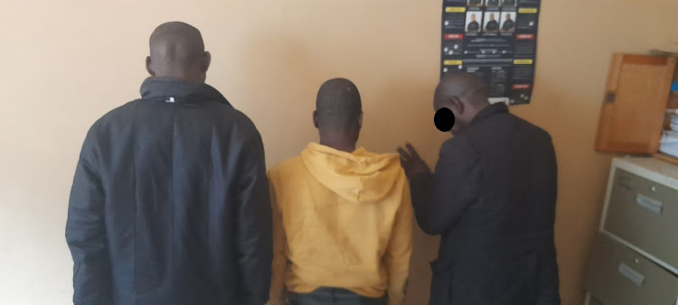 Three of the 12 suspects who were intercepted on their way to Benoni where they allegedly planning to commit a business robbery on Monday.