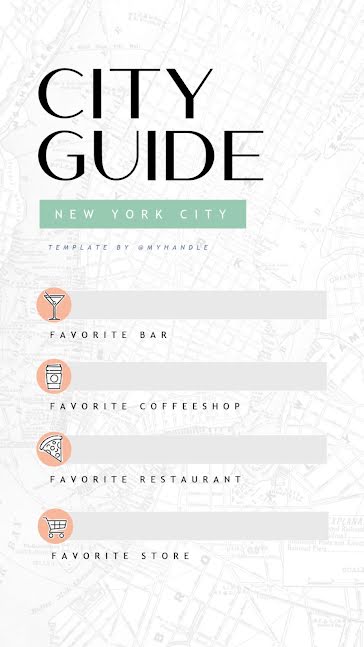 City Guide NYC - Facebook Story template