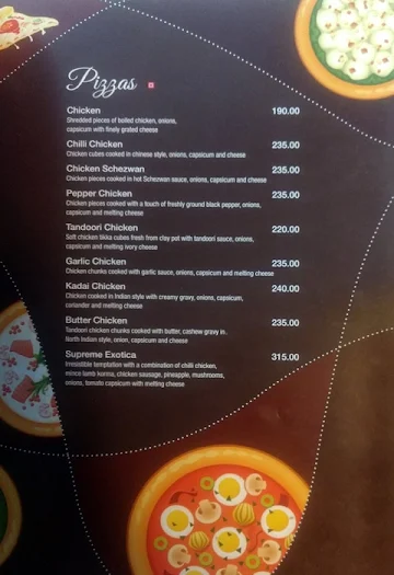 Food Ex menu 