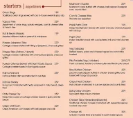 Vapour Bar Exchange menu 1