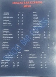 Snacks Bar Express menu 1