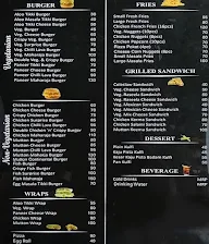 Burger Home's menu 1