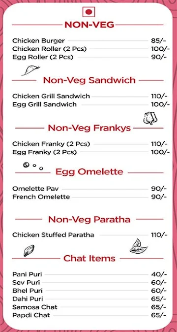 Quick Snacks menu 