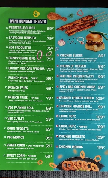 1By2 Cafe menu 