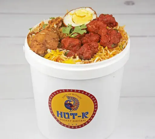 Hut-k Spl Chicken Biryani [bucket For 1 Persons]