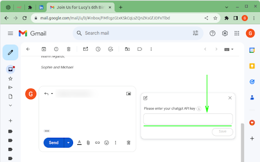 ChatGPT Gmail AutoReply screenshot 2