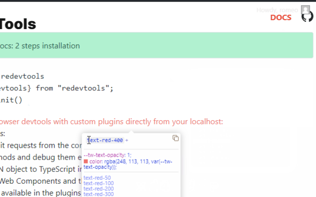 Tailwind Devtools Inspector Preview image 0