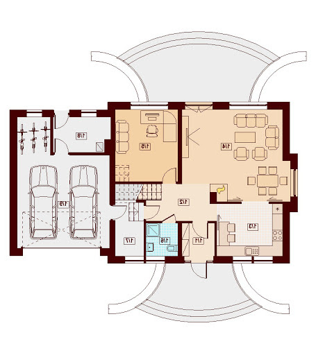 Karmelita Gold 2M - Rzut parteru