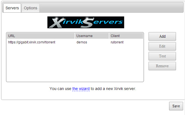 Xirvik .torrent to seedbox uploader chrome extension