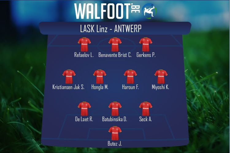 Composition Antwerp | LASK Linz - Antwerp (26/11/2020)