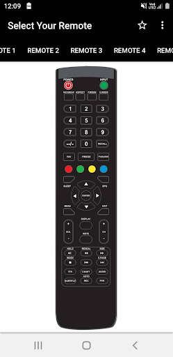 Screenshot X-Vision TV Remote