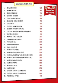 The Paratha Factory menu 3