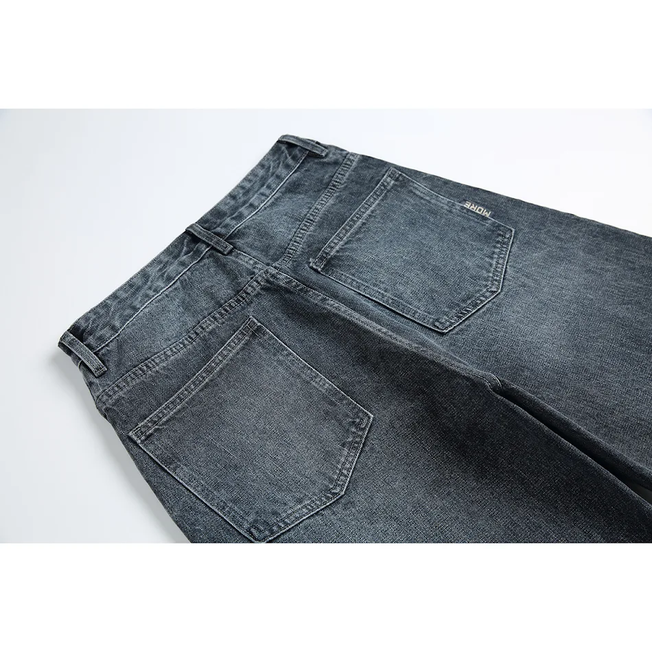Japanse retro jeans voor heren, vintage stijl. Comfortabele jeans met een klassiek design voor een casual en moderne uitstraling, perfect voor dagelijks gebruik.