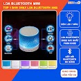 Loa Bluetooth Mini Không Dây Nghe Nhạc, Cắm Usb Thẻ Nhớ Đa Năng Có Đèn Led Chính Hãng - Minpro