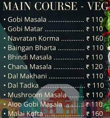 Dilli Parathawala menu 