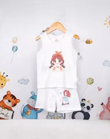 Meisjes Katoenen Mouwloze T-shirt T - 0