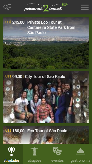 personal2travel Screen 3