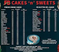 Fb Cakes N Sweets menu 1