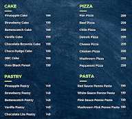 Pasta Cubicles menu 1