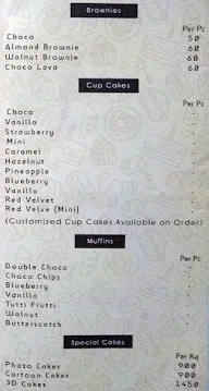 India Cakes menu 5