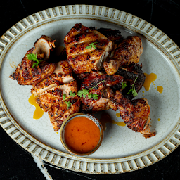Charcoal Grilled Whole Chicken