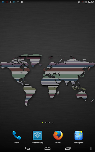 World map. Live wallpaper.