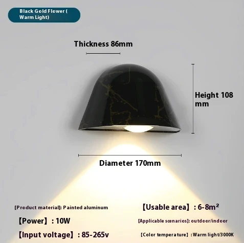 Outdoor Waterproof Decorative Wall Lamp Enhance your home's exterior with stylish and safe lighting. Weatherproof design