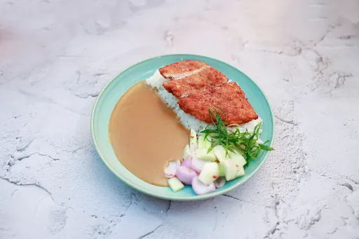 Japanese Chicken Katsu Curry With Sticky Rice