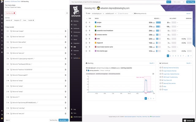 Datadog test recorder chrome extension