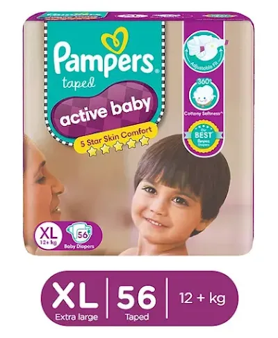 Pampers Active Baby Diaper Xl - 32 pcs