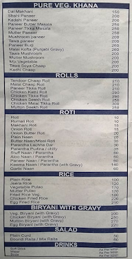 Pooran's Ambala Wale menu 1